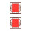 2Pcs Solid Wood Table Picture Frame Multi Color Double Sided Display 3