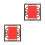 2Pcs Solid Wood Table Picture Frame Multi Color Double Sided Display 7