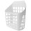2Pcs Large Capacity White Plastic Rabbit Manger Hanging Food Feeder 8