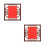2Pcs Solid Wood Table Picture Frame Multi Color Double Sided Display 8