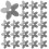 Sequin Appliques For Diy Crafts Silver Plastic 1 Set 1