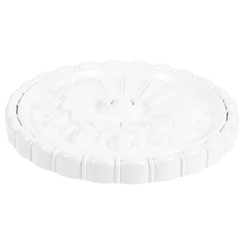 3Pcs Pu Pvc Ceiling Medallion Cover Plate For Light Fixture 1