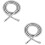 2 Pieces Extra Long Shower Hose Stainless Hand Held 7