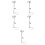 5Pcs Model Railway Street Light Mini Lamp For Sand Table Yard Decor 3