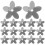 Sequin Appliques For Diy Crafts Silver Plastic 1 Set 6