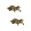 2pcs Retro Brass Cow Keyring Diy Pendant Decor Cattle Shape Keychain Accessory 5