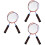 3 Pairs Lightweight Portable Badminton Racket Durable Orange 5