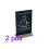 2 Pieces Table Chalkboard Signs Mini Message Baby Memo Blackboard 1
