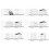 4 Sets Women Eyebrow Stencil Makeup Shaper 1