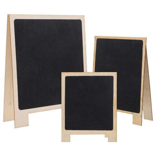 15Pcs Wood Mini Chalkboards Small Blackboard Signs for Decoration 2