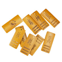 36 Pcs Wood Divination Tool Bagua Fengshui Chinese Cards