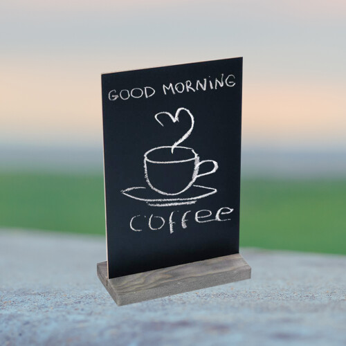 2 Pieces Table Chalkboard Signs Mini Message Baby Memo Blackboard 2