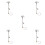5Pcs Model Railway Street Light Mini Lamp For Sand Table Yard Decor 5