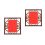 2Pcs Solid Wood Table Picture Frame Multi Color Double Sided Display 4