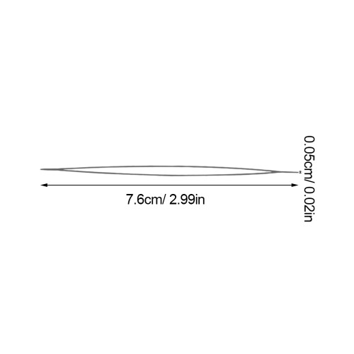30Pcs Silver Big Eye Bead Needle Lightweight DIY Hand Tool for Decor 1
