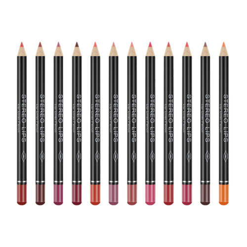 24 Pcs Waterproof Matte Lip Liner Pencil For Makeup
