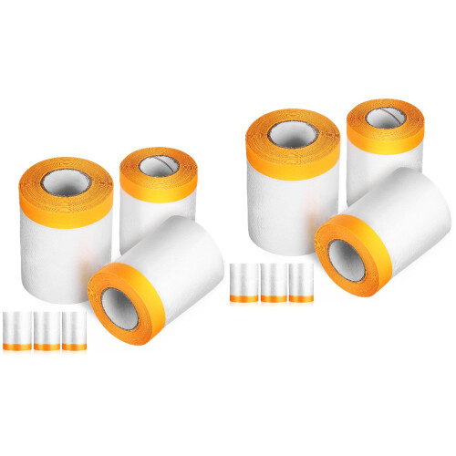 12Rouleaux De Masquants Transparents Pour Travaux Décor 2