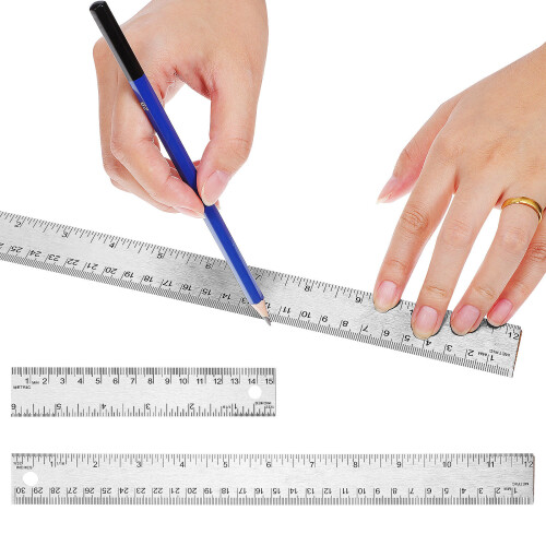 4pcs Ruler Cork Backing For Students Crafters And Math Measuring Tasks In Classrooms Workshops 1