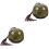 2Pcs Compact Ceramic Pet Urns Green with Lid Sealed Keepsake Box 5