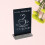 2 Pieces Table Chalkboard Signs Mini Message Baby Memo Blackboard 5