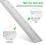4pcs Ruler Cork Backing For Students Crafters And Math Measuring Tasks In Classrooms Workshops 8