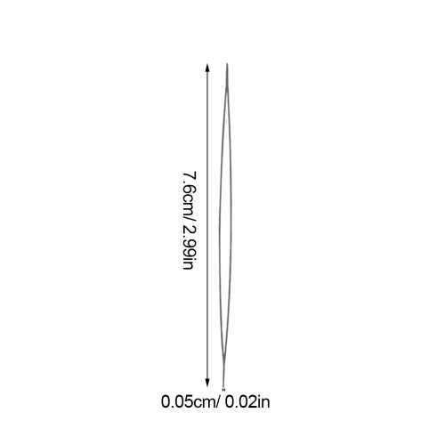 30Pcs Silver Big Eye Bead Needle Lightweight DIY Hand Tool for Decor 2