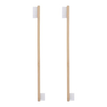4Pcs Bamboo Pet Toothbrushes Dog Cat Oral Care Double-Head Brush White