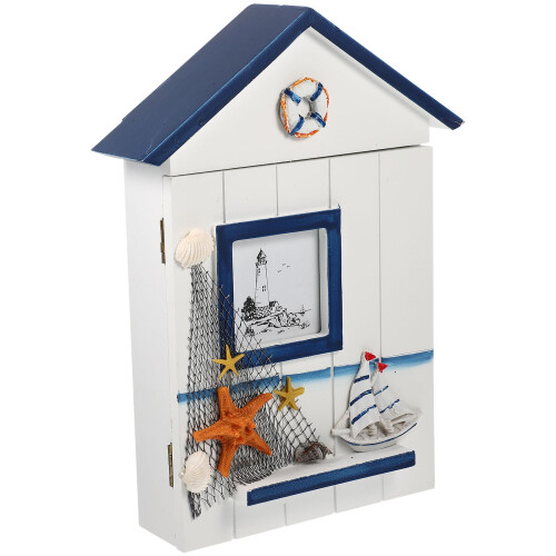 2 Pcs Decorative Key Box Novelty Holder Mediterranean Style Case