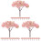 30 Pcs Artificial Cherry Blossom Trees Mini Lifelike For Pot 4