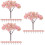 30 Pcs Artificial Cherry Blossom Trees Mini Lifelike For Pot 9