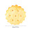 2Pcs Yellow Plush Biscuit Hugging Pillow Decorative Doll Toy 3