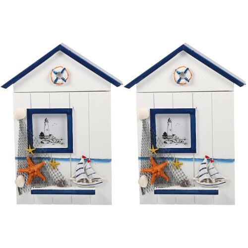 2 Pcs Decorative Key Box Novelty Holder Mediterranean Style Case 1