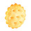 2Pcs Yellow Plush Biscuit Hugging Pillow Decorative Doll Toy 2