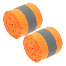 4Pcs Orange Reflective Bands for Night Running Outdoor Safety Straps