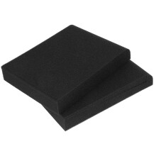 4Pcs Speaker Isolation Cushion Black Foam Mat Sound Vibration Absorber