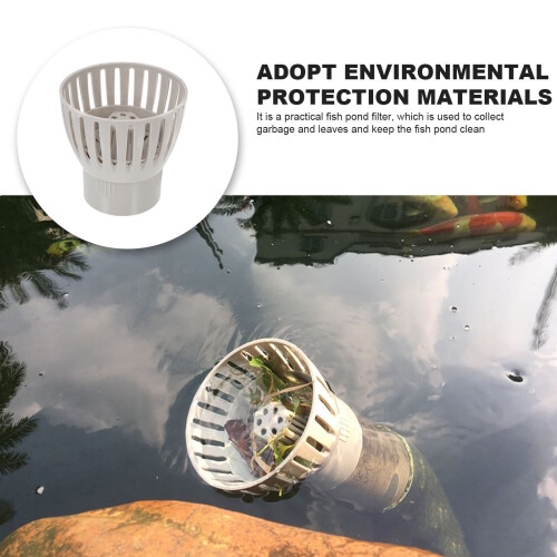 1 Pc Fish Pond Filter Drain Control Skimmer Leaf Collector 1