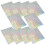 10Feuilles Stickers Alphabets Vinyle Holographique Décors DIY Créatifs 8