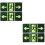 4 Pcs Acrylic Luminous Emergency Exit Sign Wall Indicator 6