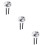 3Pièces Bouton De Chasse D'eau Argenté, Compatible Wc Double Flush 8