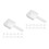 60Pcs Plastic Laundry Powder Scoops White Reusable Measuring Spoons 5