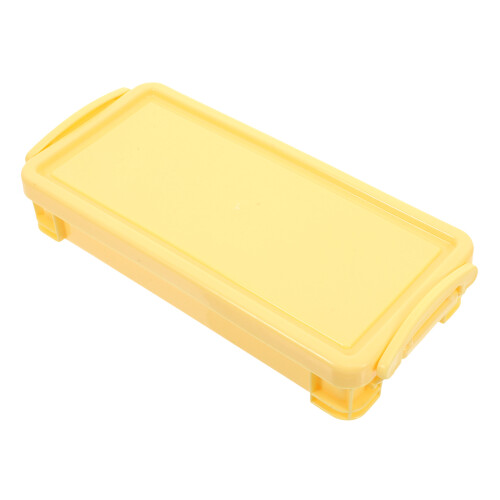 4Pcs Stackable Plastic Pencil Box With Snap-Tight Lid 1