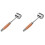 2 Pcs Kitchen Gadget Steak Meat Hammer Mallet Assorted Color 3