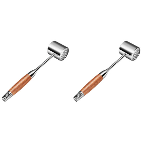 2 Pcs Kitchen Gadget Steak Meat Hammer Mallet Assorted Color 2