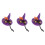 3Pcs Comfortable Cloth Pet Witch Hats Halloween Decorative Headwear 6