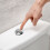 3Pièces Bouton De Chasse D'eau Argenté, Compatible Wc Double Flush 9