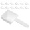 60Pcs Plastic Laundry Powder Scoops White Reusable Measuring Spoons 3