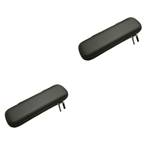 2pcs Pen Holder Case Student Pencil Case Children Pencil Case Black 2