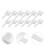 60Pcs Plastic Laundry Powder Scoops White Reusable Measuring Spoons 10