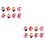16 Pcs Creative Kids Wind-Up Chattering Teeth Walking Toys 6