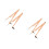 4Pcs Wood Teaching Compass Khaki Adjustable Radius Math Drawing Tool 9